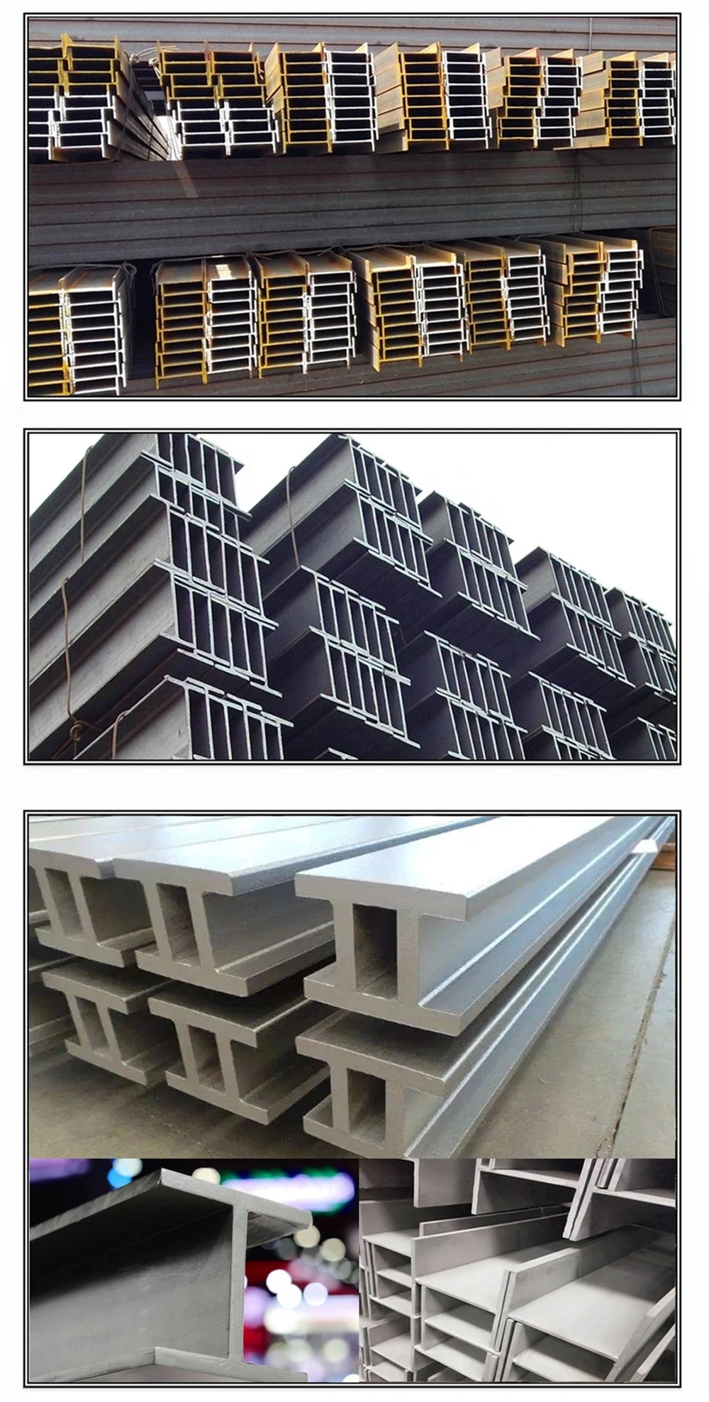 SUS ASTM Ss 409 430 Hot Rolled H Beam Shape Polishing 2b/No. 1 Surface Stainless Steel Section U Channel Bar for Building Structural Parts