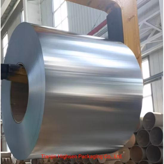 Bobines d'étain en fer blanc haute résistance En 10203, Surface en pierre brillante 2.8/2.8 T2 T2.5 T3 T5 Dr8, bobine/plaque d'acier de revêtement en étain